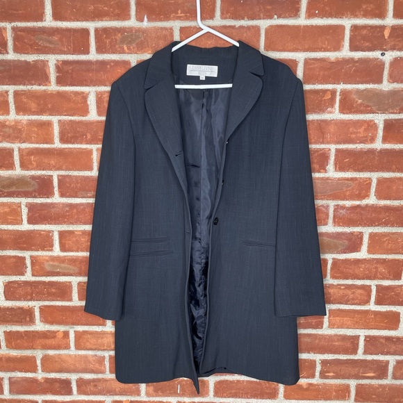 Vintage Jackets & Coats Vintage 9s Black Oversized Longline